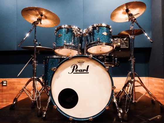 Drum set in recording studio Tokyo